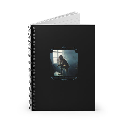 Vintage Photo - celibataire 044 | Spiral Notebook - Ruled Line