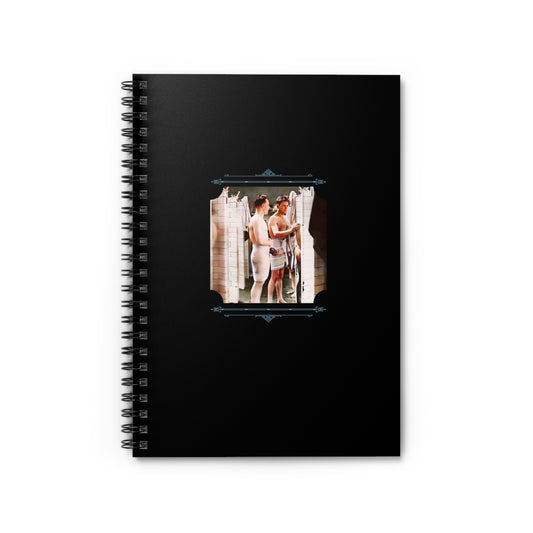 Vintage Photo - hommes 010 | Spiral Notebook - Ruled Line