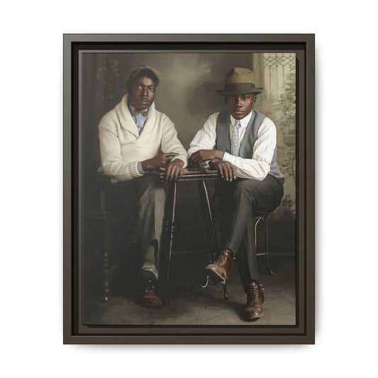 paire 047 | Framed Vintage Photo - Matte Canvas