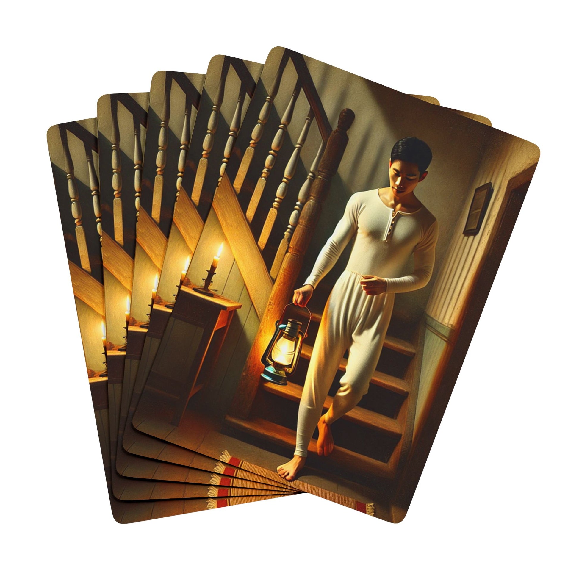 A collector’s edition poker deck celebrating Asian American LGBTQ+ history with vintage-inspired, cinematic artwork.