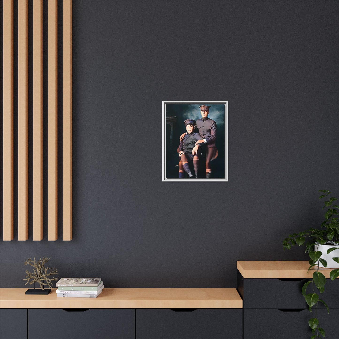 paire 001 | Framed Vintage Photo - Matte Canvas