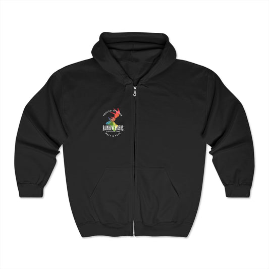 Rainbow Riders Wrestling Champions | Pride Hoodie Full Zip Walt & Pete