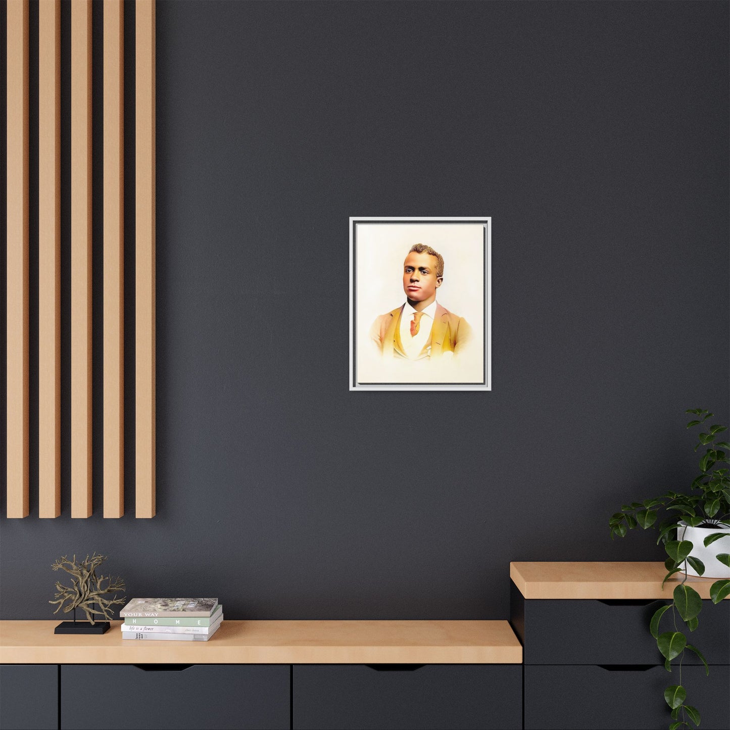 Vintage Gentleman Portrait | St. Louis Missouri | Classic Elegance Art | Framed Matte Canvas Print