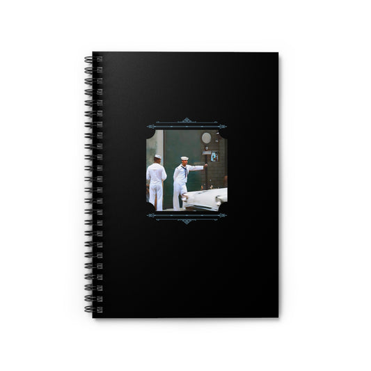 Vintage Photo - hommes 012 | Spiral Notebook - Ruled Line