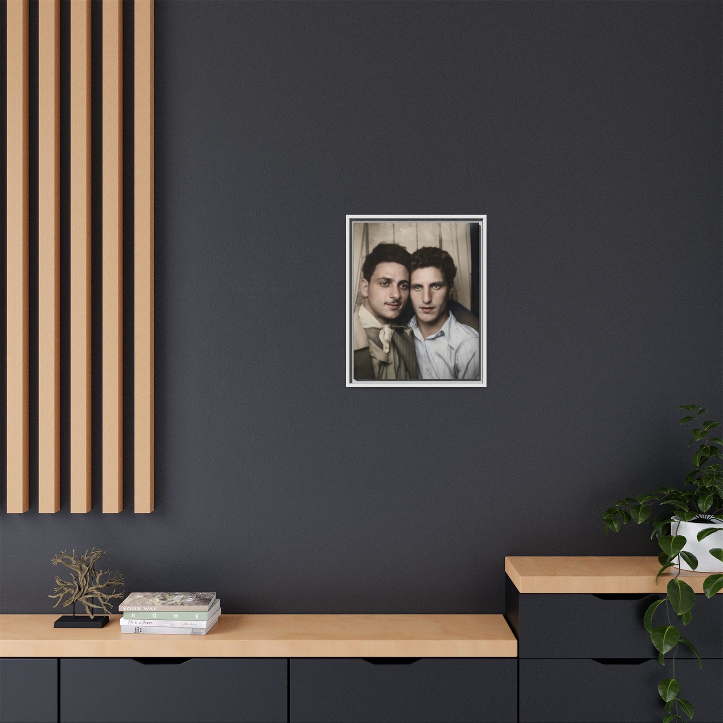 paire 029 | Framed Vintage Photo - Matte Canvas