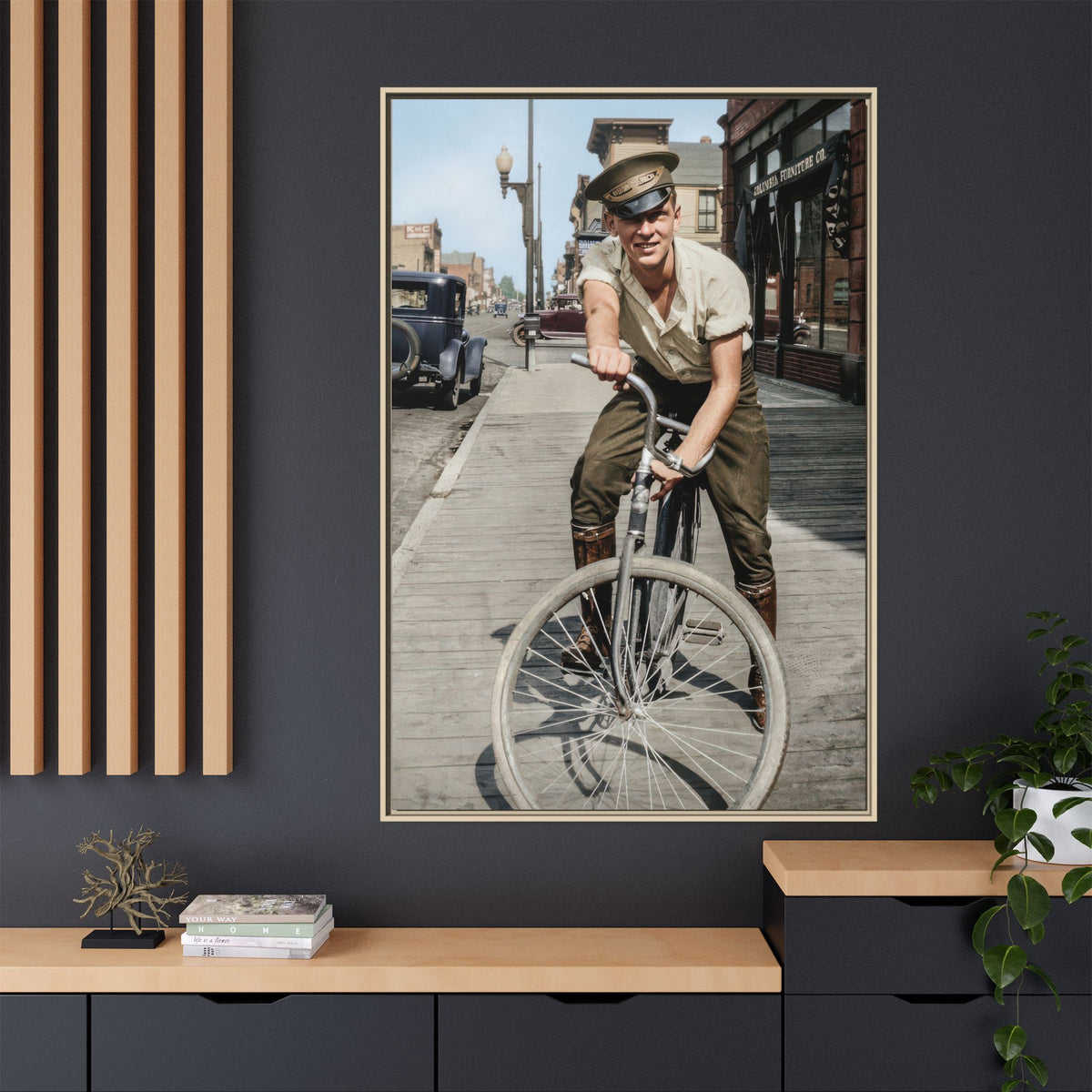 celibataire 007 | Framed Vintage Photo - Matte Canvas
