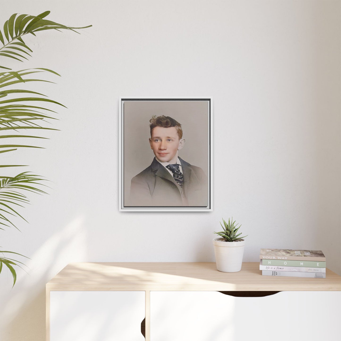 celibataire 038 | Framed Vintage Photo - Matte Canvas