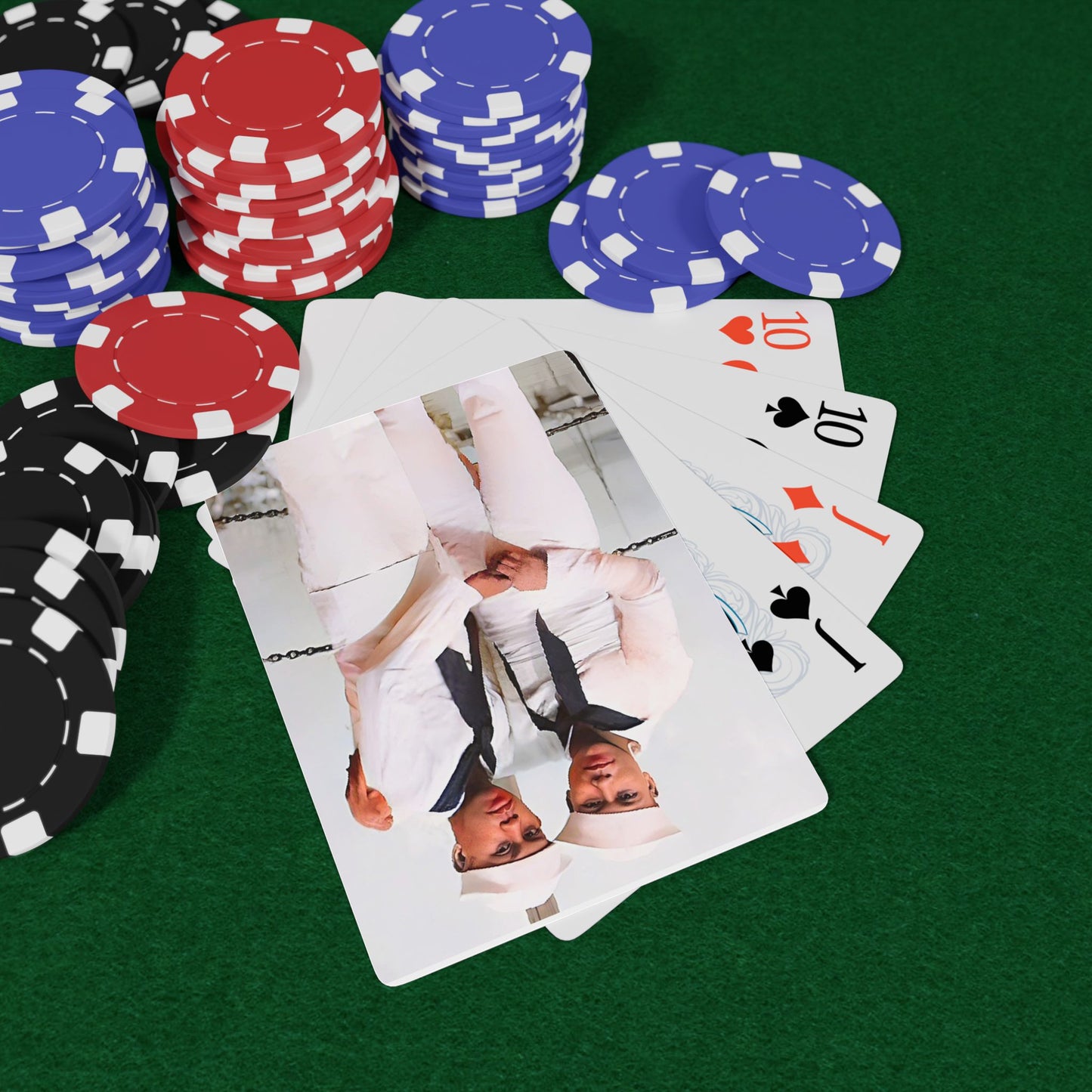 Vintage WWII photo of two sailors in white Navy uniforms embracing aboard a ship, symbolizing Queer love and resilience.
