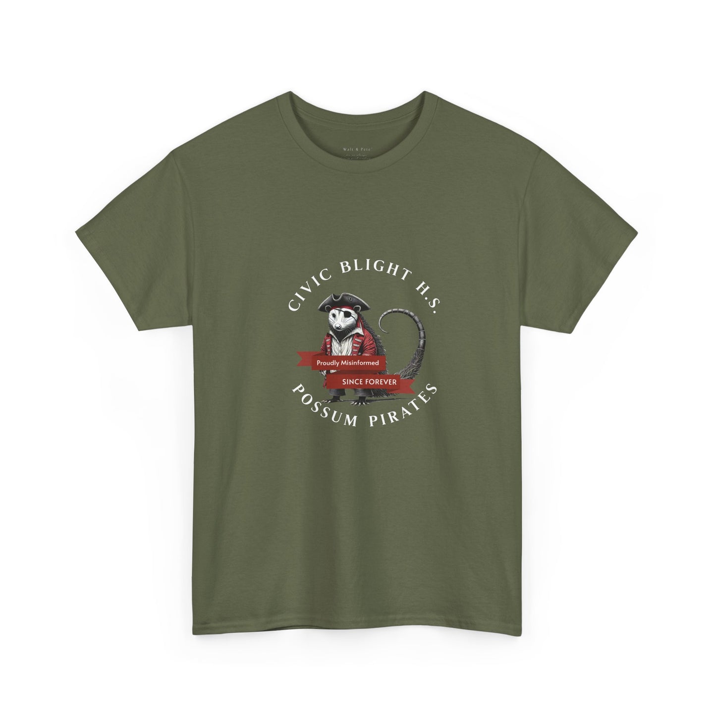 Civic Blight H.S. | H.S. Mascot T-Shirt - with Margo Quote