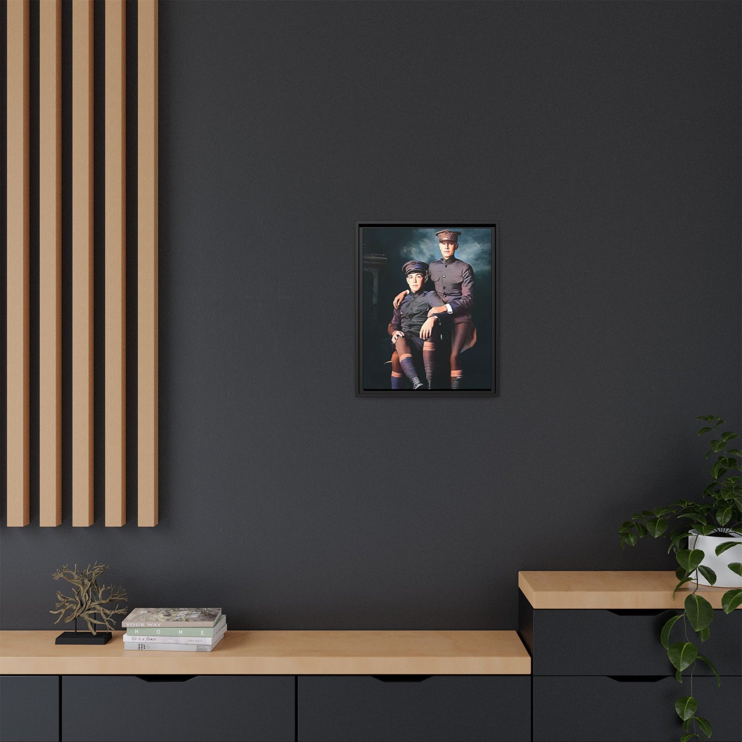 paire 001 | Framed Vintage Photo - Matte Canvas