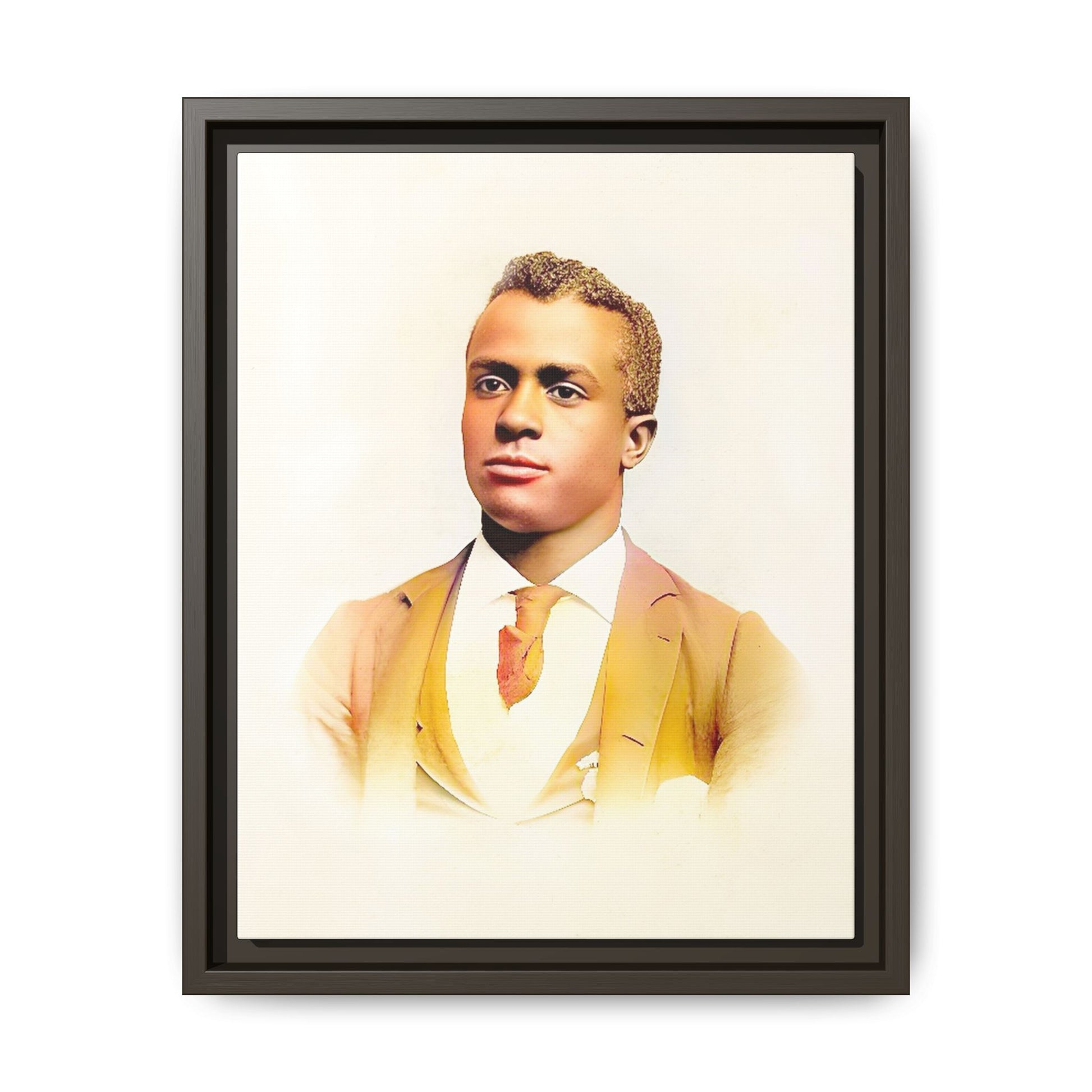 Vintage Gentleman Portrait | St. Louis Missouri | Classic Elegance Art | Framed Matte Canvas Print