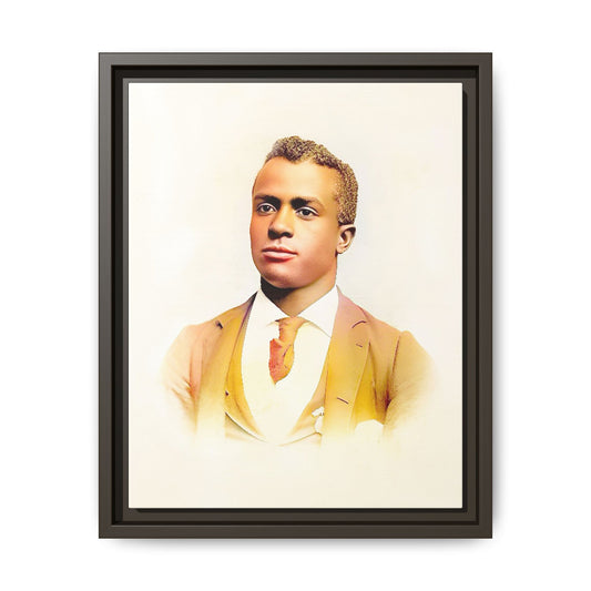Vintage Gentleman Portrait | St. Louis Missouri | Classic Elegance Art | Framed Matte Canvas Print