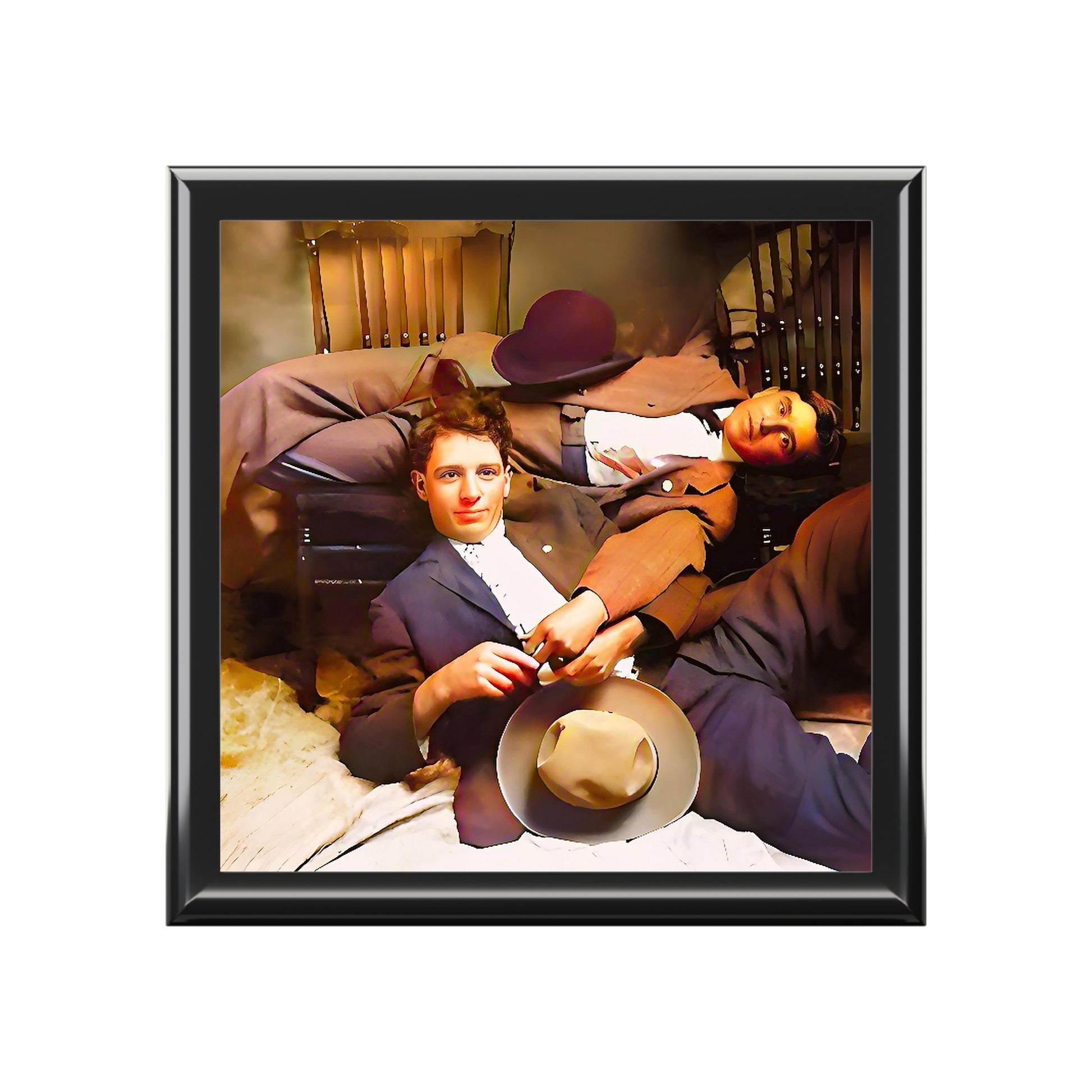 paire 020 | Keepsake Box Vintage Gay Couple Professors University College Bowler Affectionate Queer