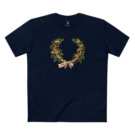 Omani Frankincense Fakhr Pride T-Shirt | LGBTQ+ Laurel Wreath Tee