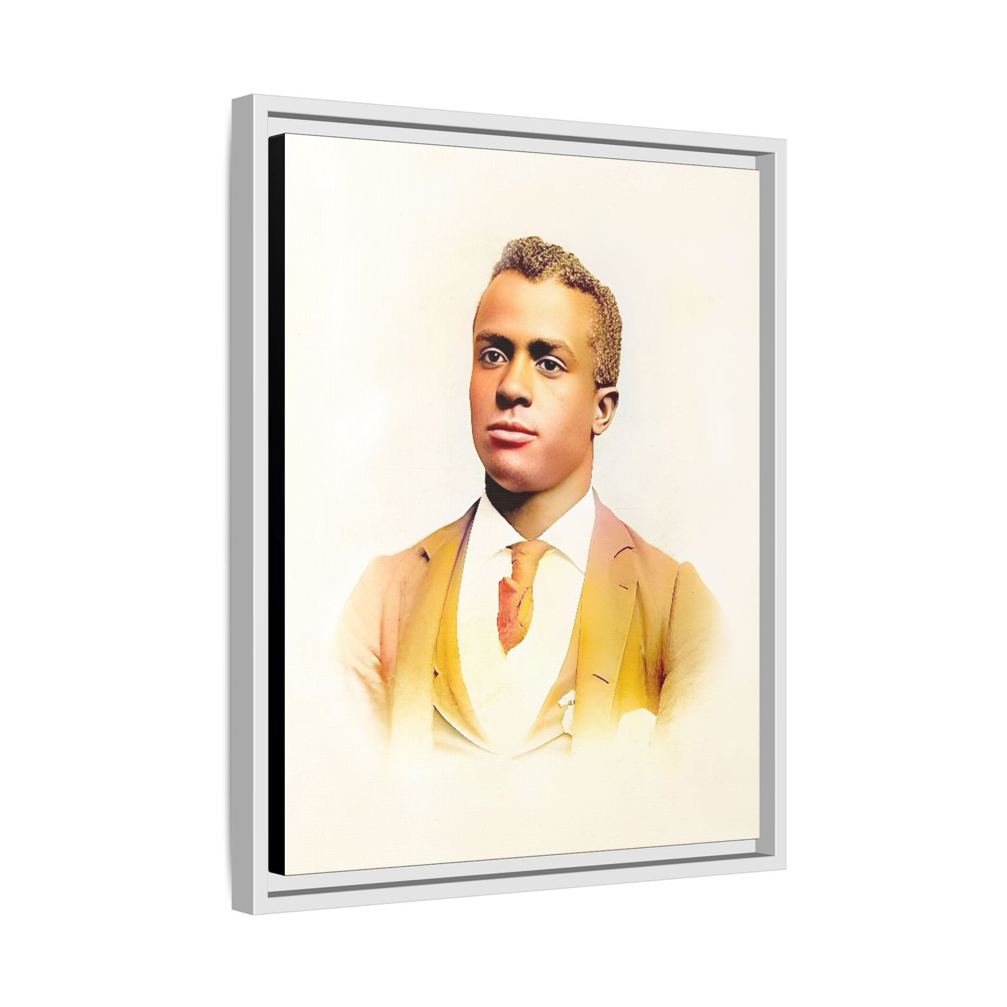Vintage Gentleman Portrait | St. Louis Missouri | Classic Elegance Art | Framed Matte Canvas Print