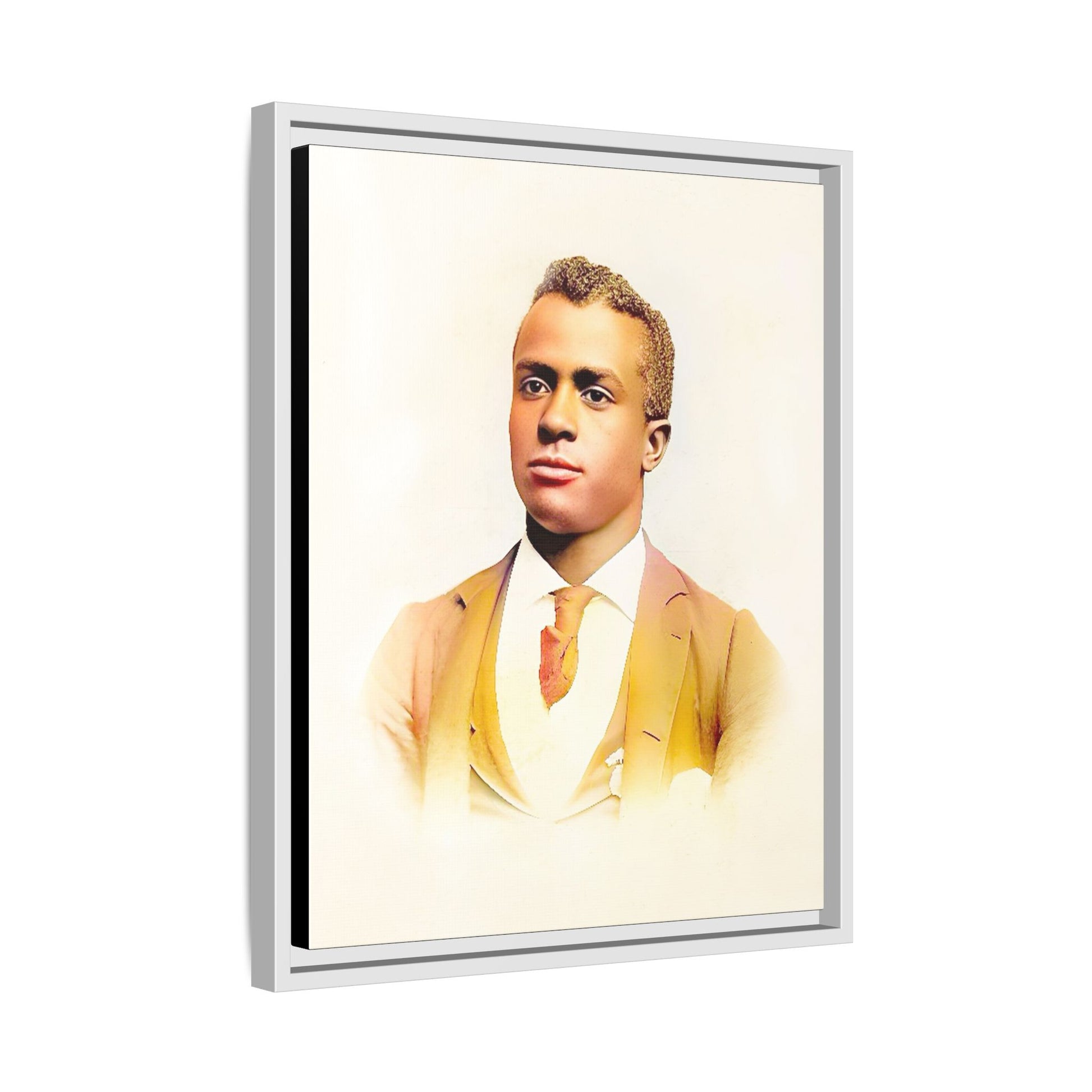 Vintage Gentleman Portrait | St. Louis Missouri | Classic Elegance Art | Framed Matte Canvas Print