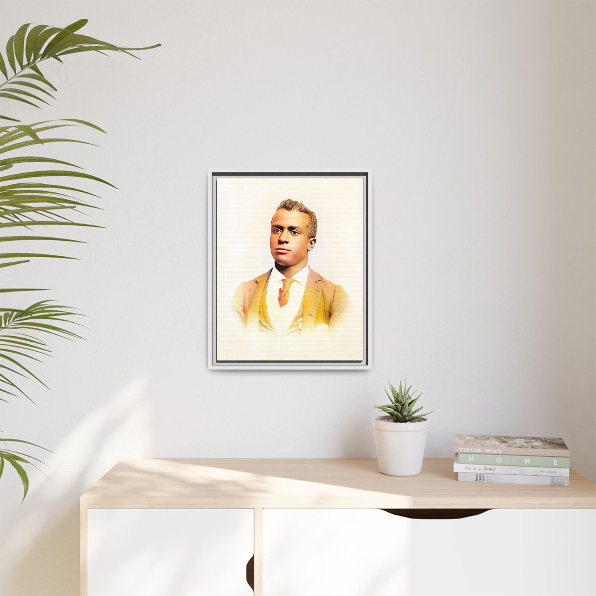 Vintage Gentleman Portrait | St. Louis Missouri | Classic Elegance Art | Framed Matte Canvas Print