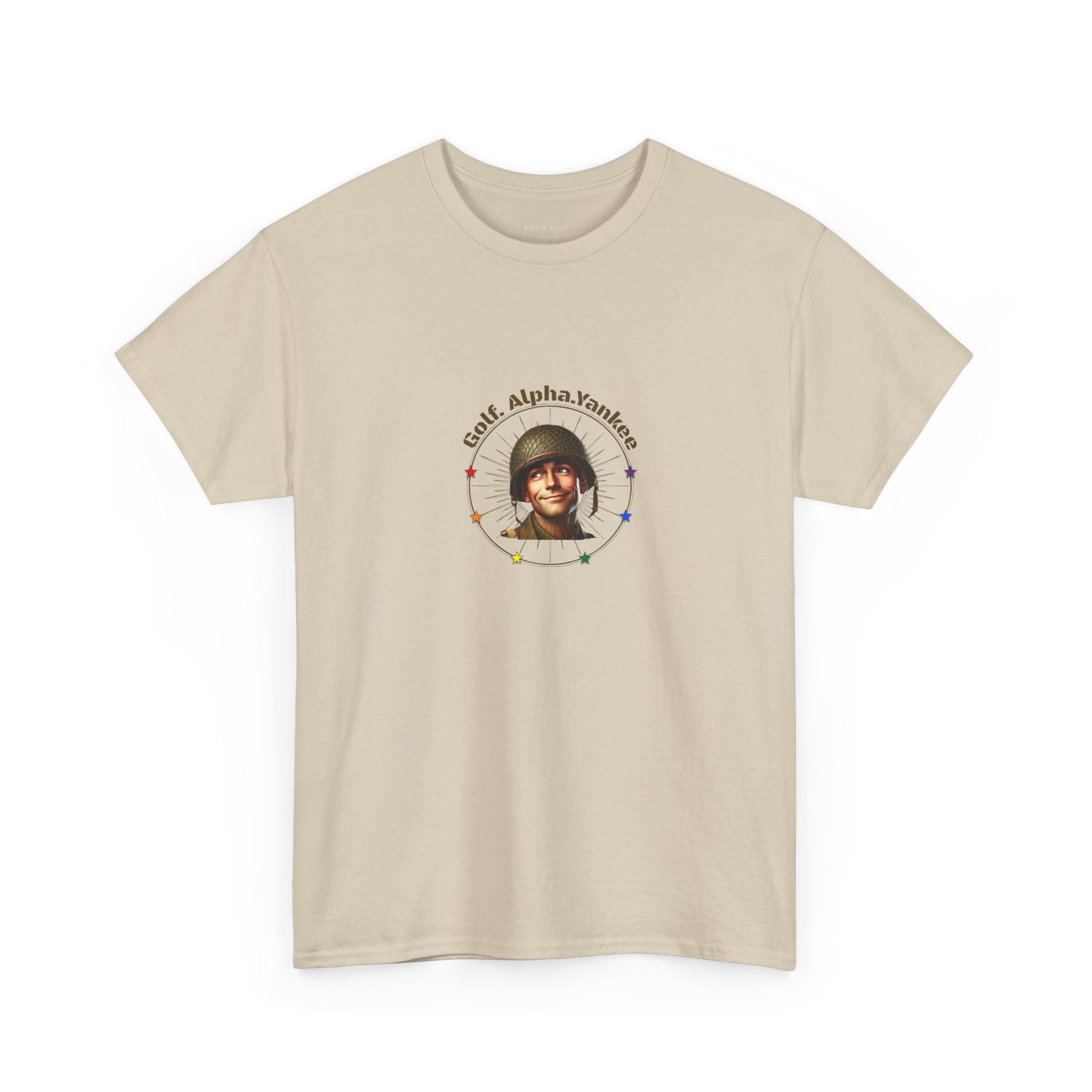 Proud Patriot - Golf. Alpha.Yankee | Pride T-Shirt Gay Vet Veteran USMC USN USA Vintage Enlisted