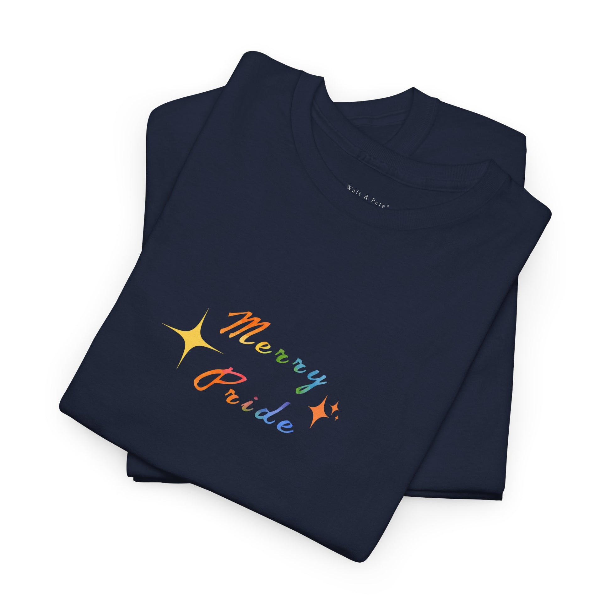 Gay Pride Shirt Walt & Pete - Merry Pride | Graphic T-Shirt Month Queer LGBTQ History June October