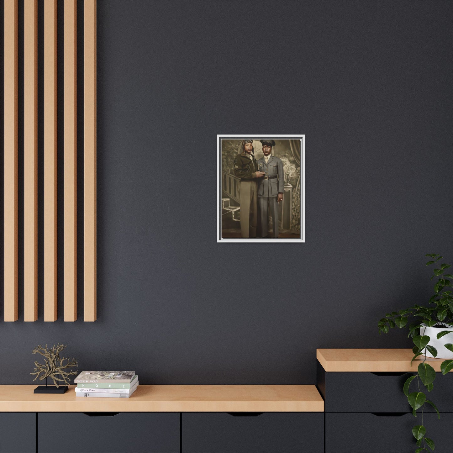 paire 120 | Framed Vintage Photo - Matte Canvas