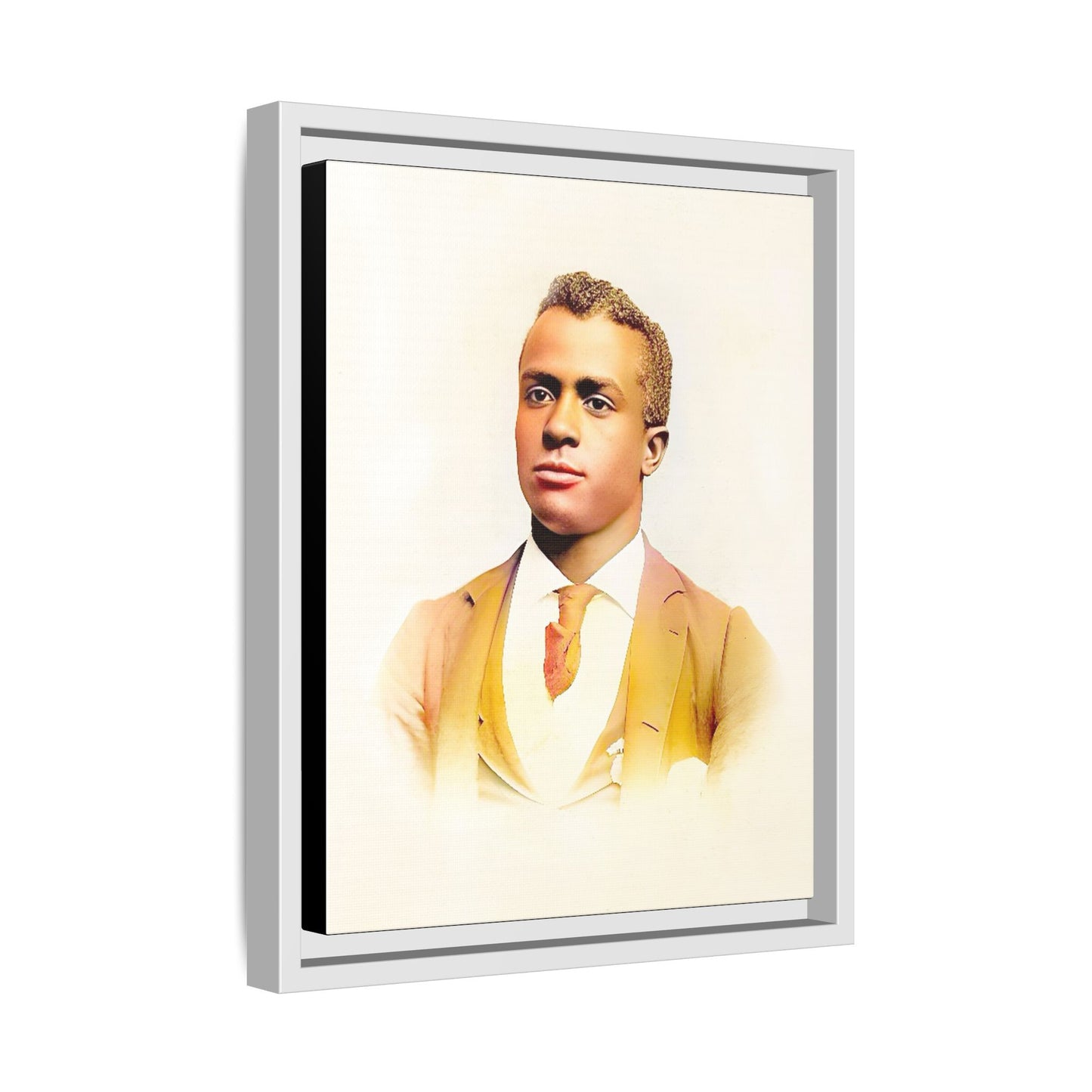 Vintage Gentleman Portrait | St. Louis Missouri | Classic Elegance Art | Framed Matte Canvas Print
