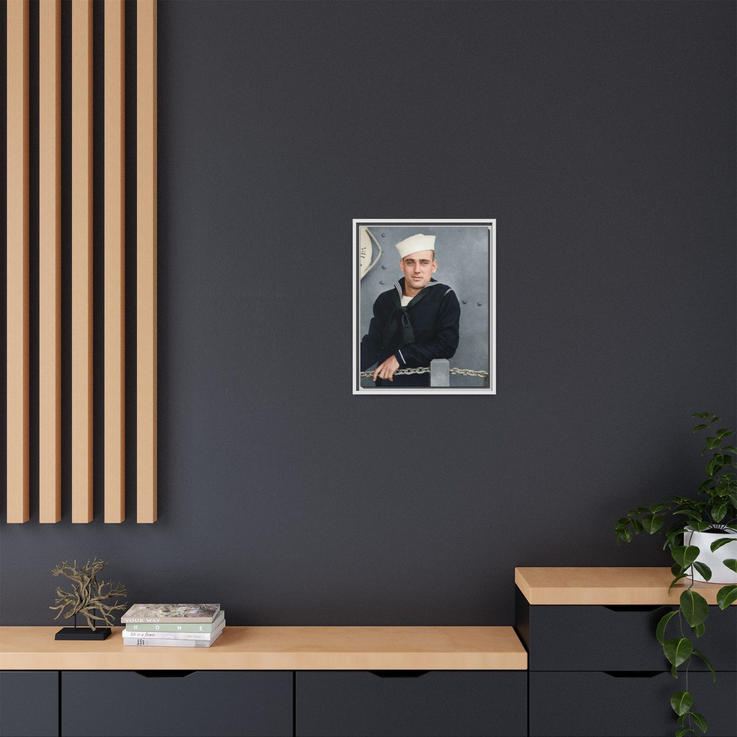 celibataire 023 | Framed Vintage Photo - Matte Canvas