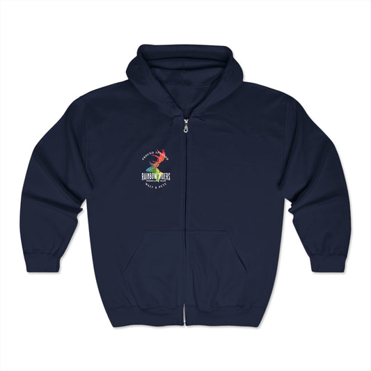 Rainbow Riders Wrestling Champions | Pride Hoodie Full Zip Walt & Pete