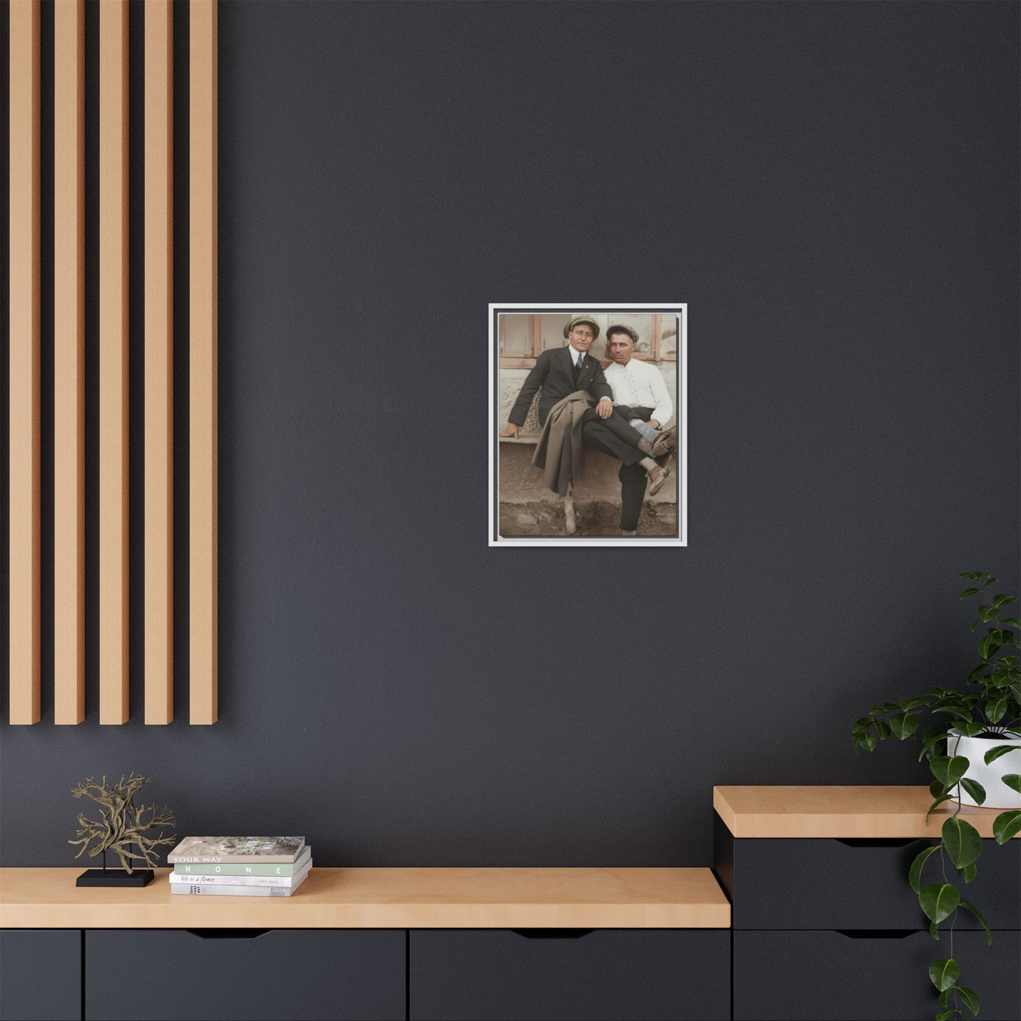 paire 097 | Framed Vintage Photo - Matte Canvas