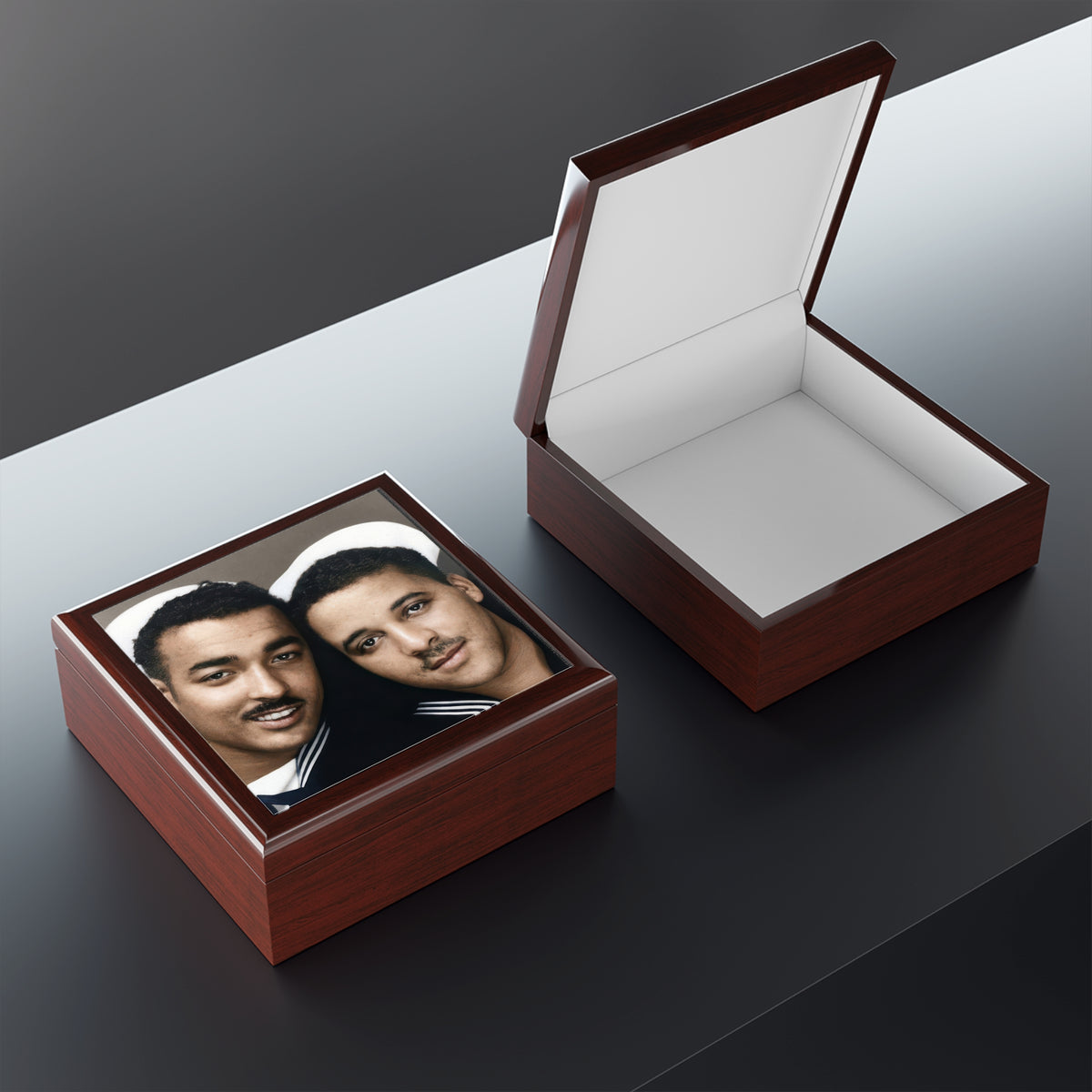 Paire 157 | Vintage Photobooth Series | Two Black Sailors Keepsake Box