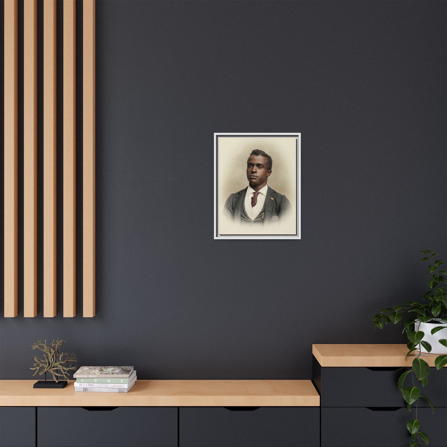 celibataire 027 | Framed Vintage Photo - Matte Canvas