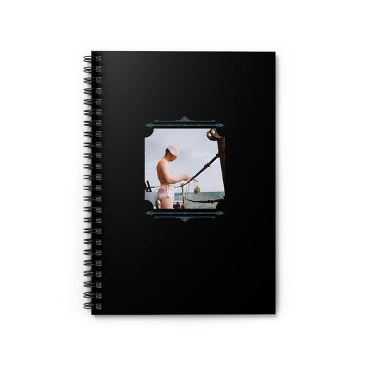 Vintage Photo - celibataire 043 | Spiral Notebook - Ruled Line