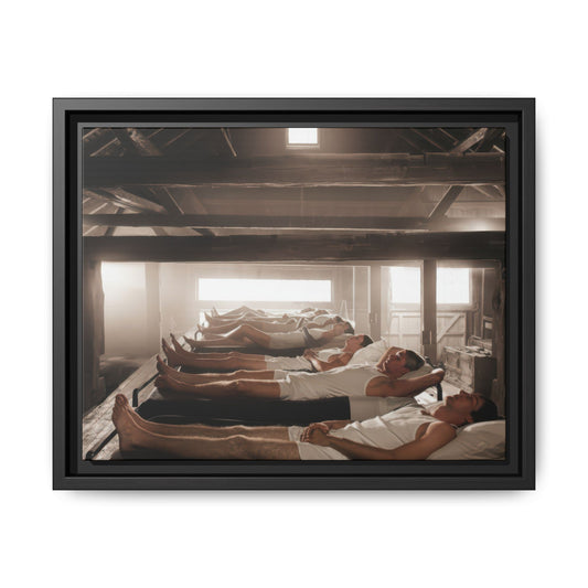 hommes 013 | Framed Vintage Photo - Matte Canvas