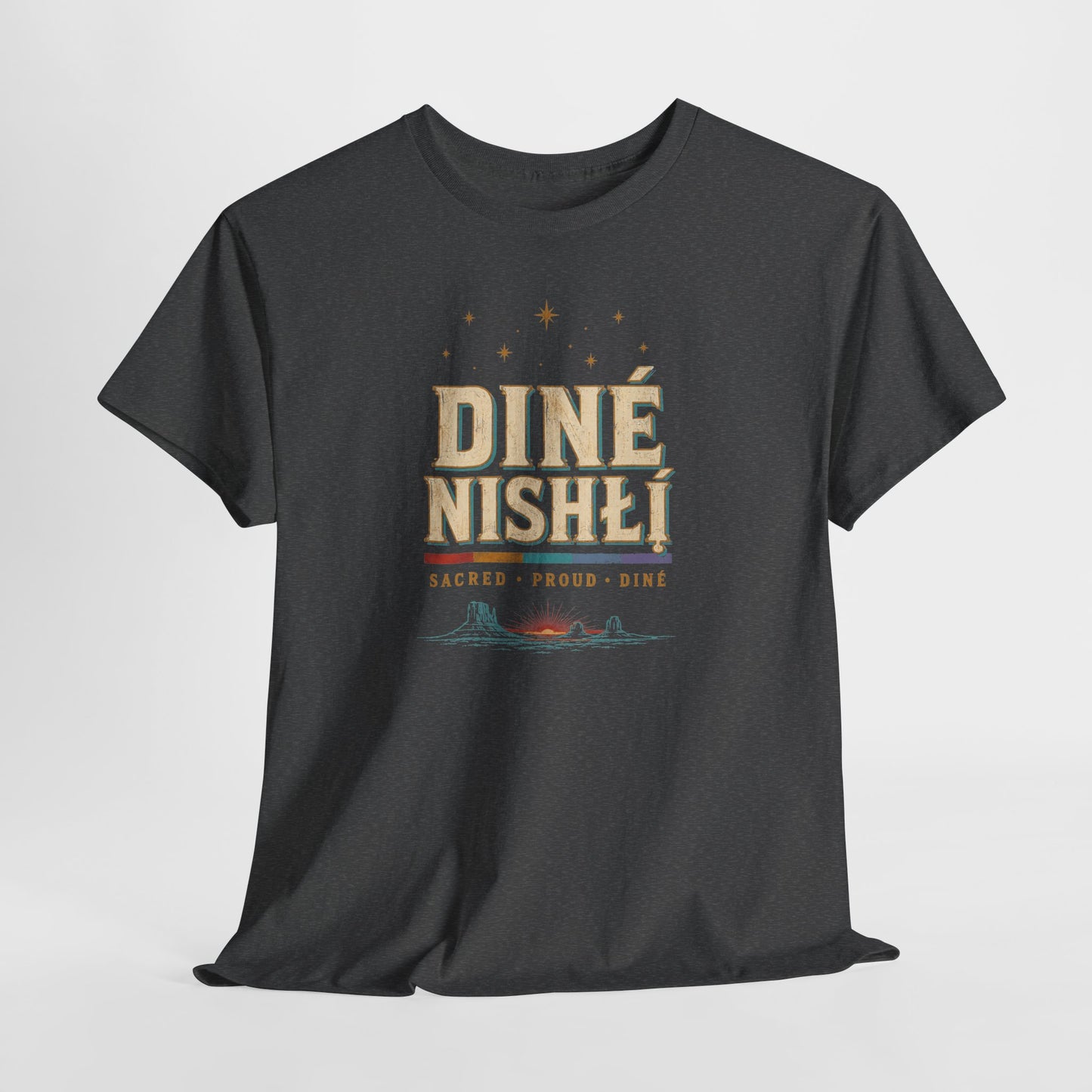 Diné Nizhóní: Sacred, Proud, Diné | LGBTQ+ & Two-Spirit Pride T-Shirt