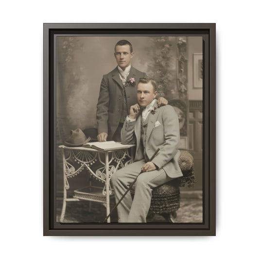 paire 054 | Framed Vintage Photo - Matte Canvas