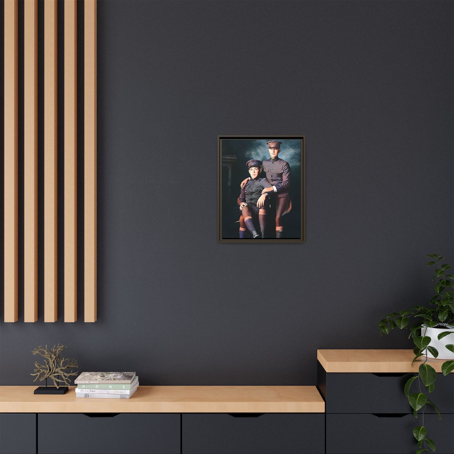 paire 001 | Framed Vintage Photo - Matte Canvas