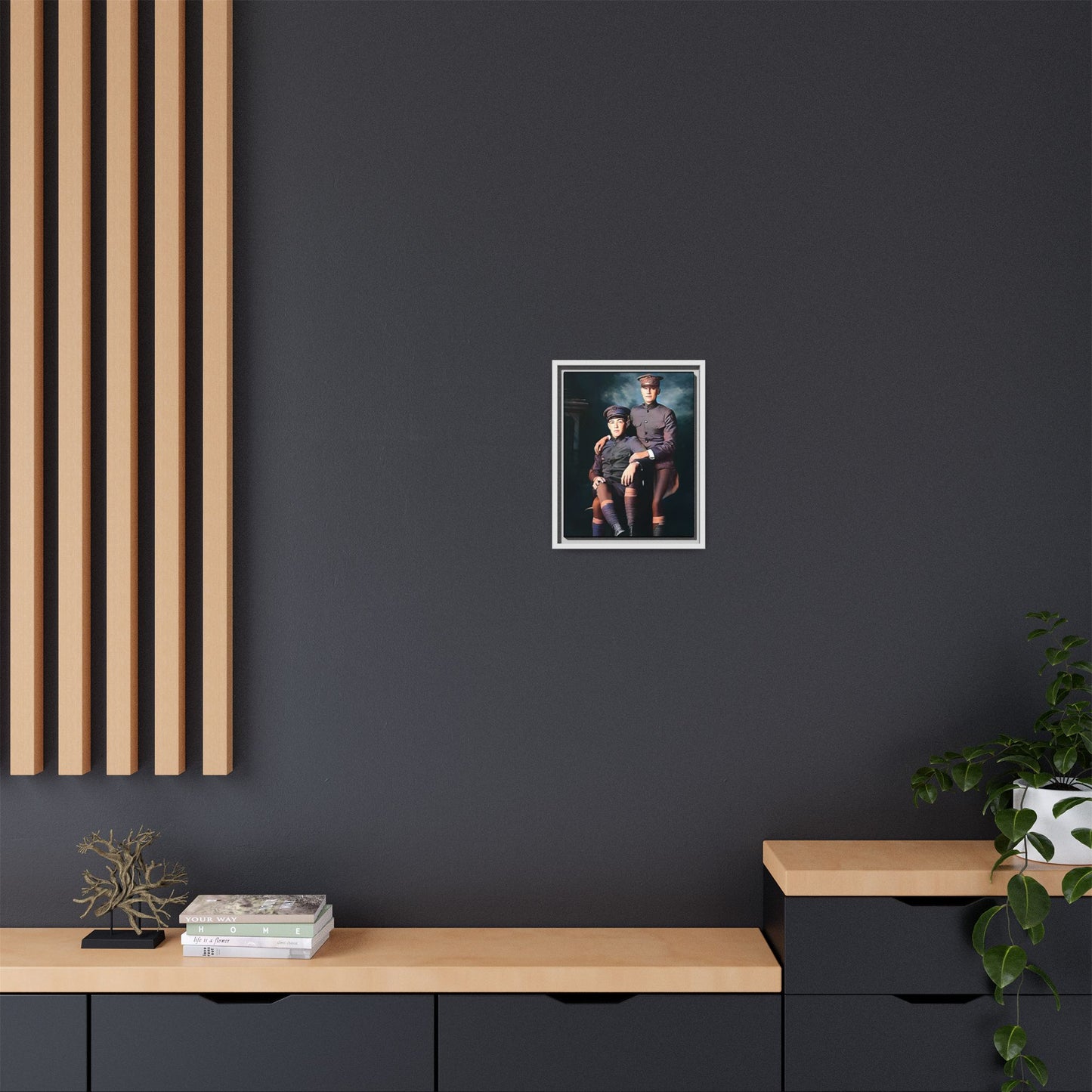 paire 001 | Framed Vintage Photo - Matte Canvas