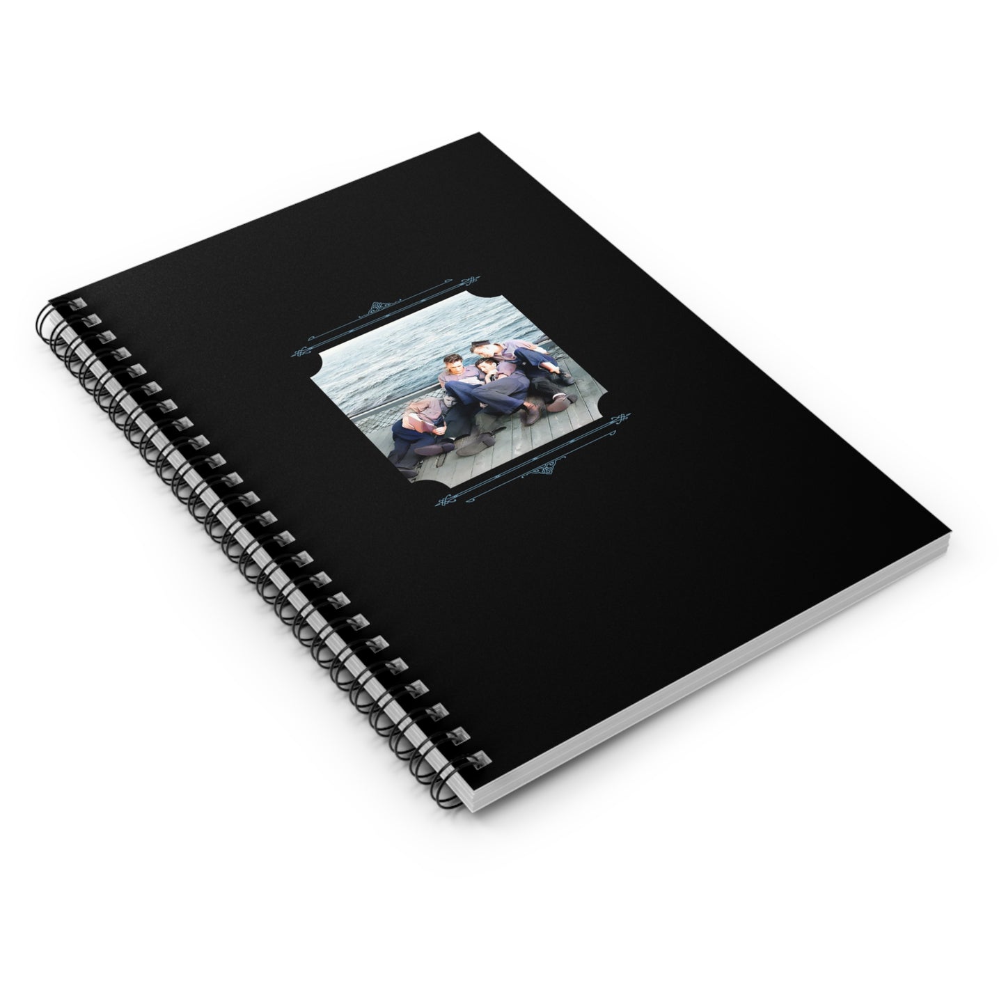 Vintage Photo - hommes 025 | Spiral Notebook - Ruled Line