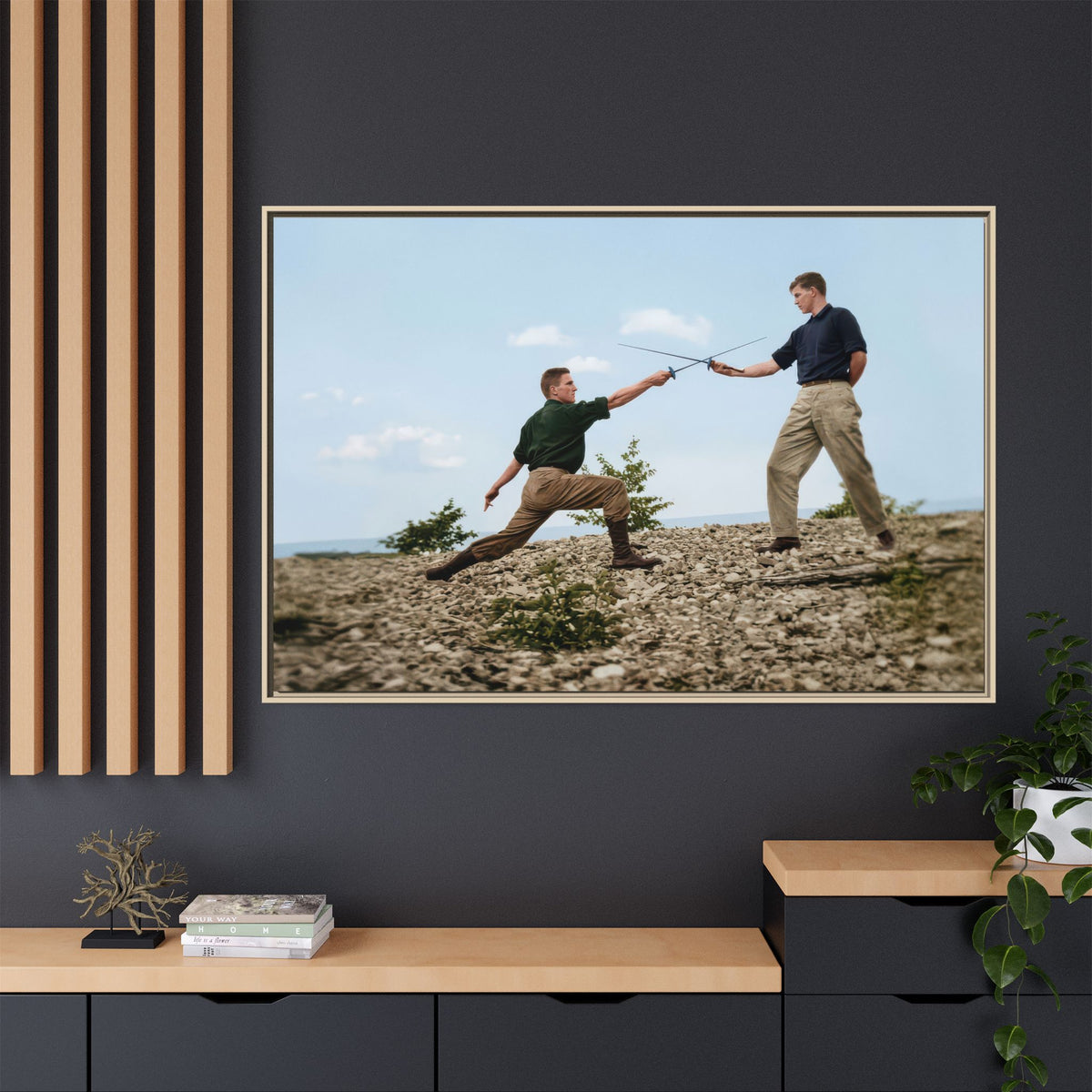 athlétisme 029 | Framed Vintage Photo - Matte Canvas