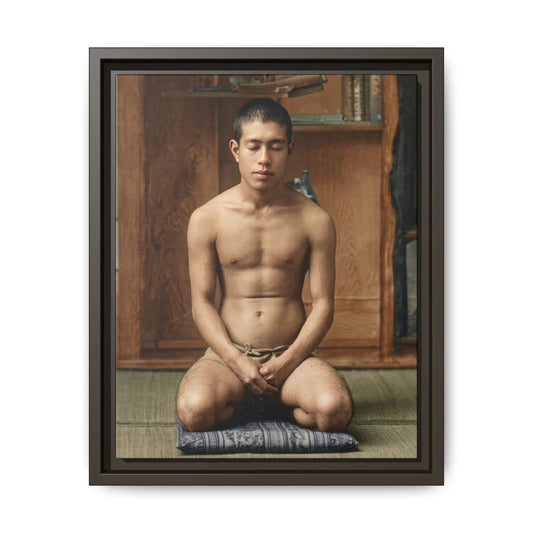 celibataire 025 | Framed Vintage Photo - Matte Canvas