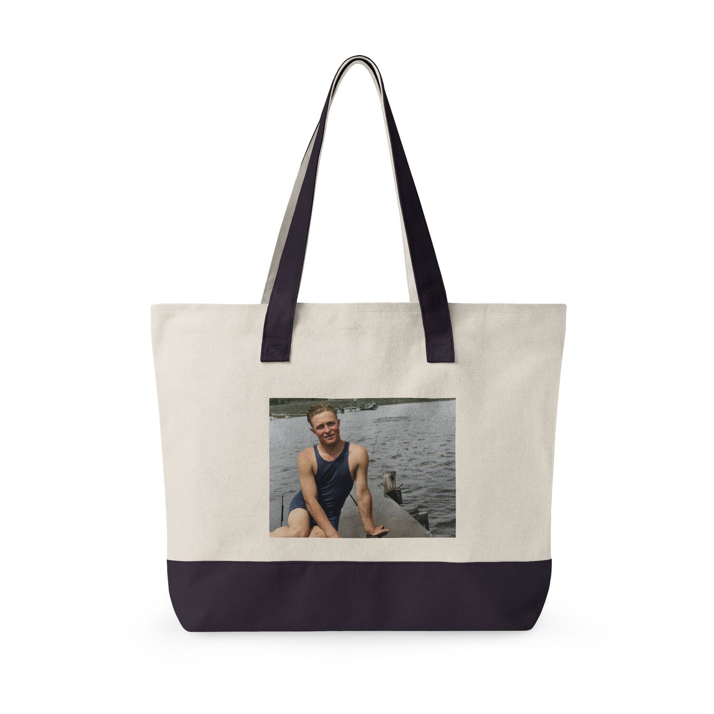Beach Day Zippered Canvas Tote | nager 038
