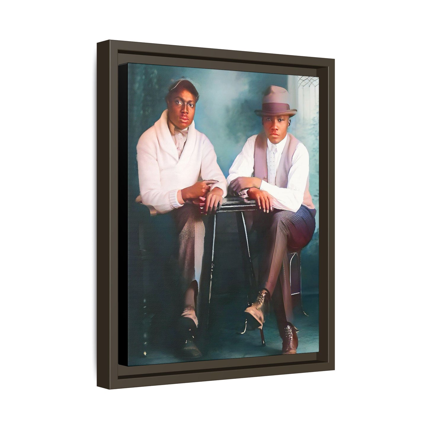 paire 047 | Framed Vintage Photo - Matte Canvas