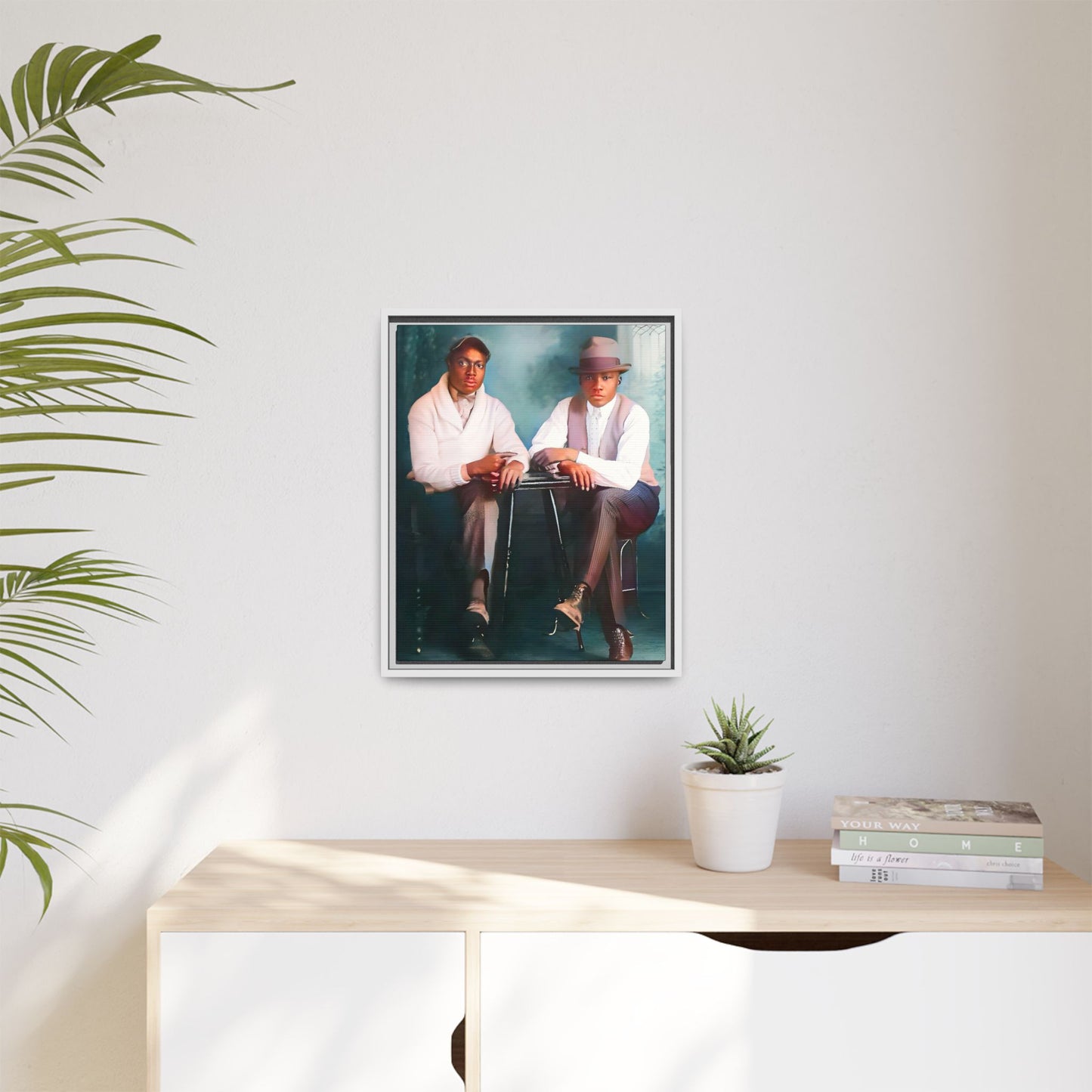 paire 047 | Framed Vintage Photo - Matte Canvas