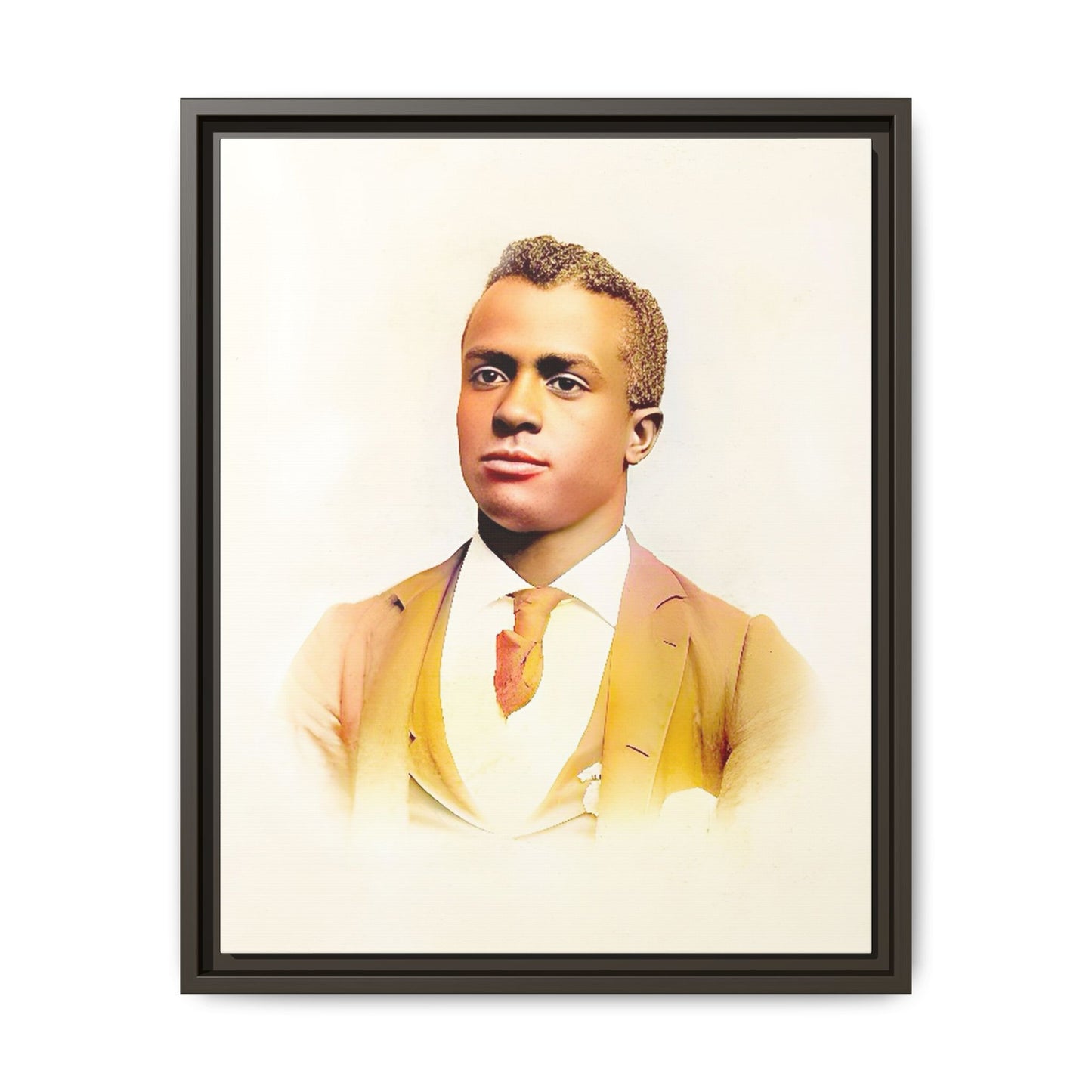 Vintage Gentleman Portrait | St. Louis Missouri | Classic Elegance Art | Framed Matte Canvas Print