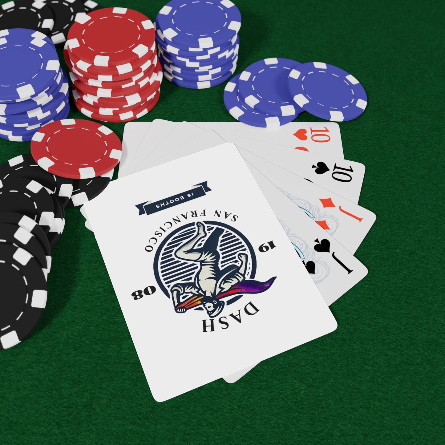 Vintage-style poker cards featuring The Dash, a historic 1908 San Francisco gay bar, celebrating LGBTQ+ heritage.