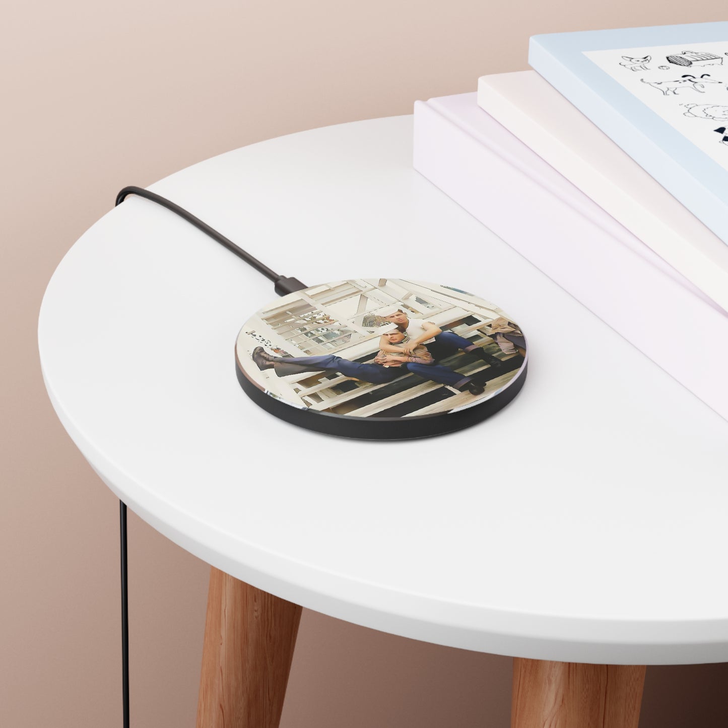 paire 066 | Wireless Charger Vintage Naval Barracks USN Navy Sailors Affectionate Gay Queer Dad Gift