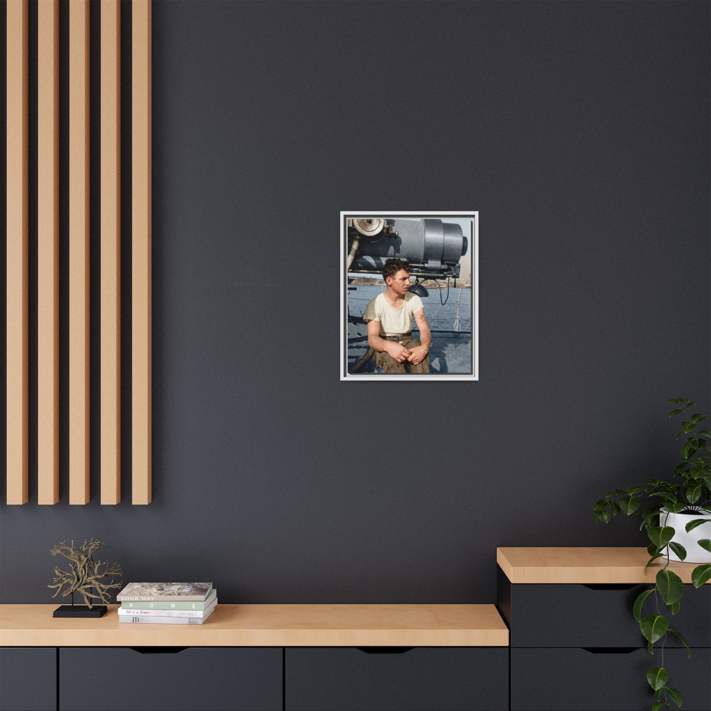 celibataire 026 | Framed Vintage Photo - Matte Canvas