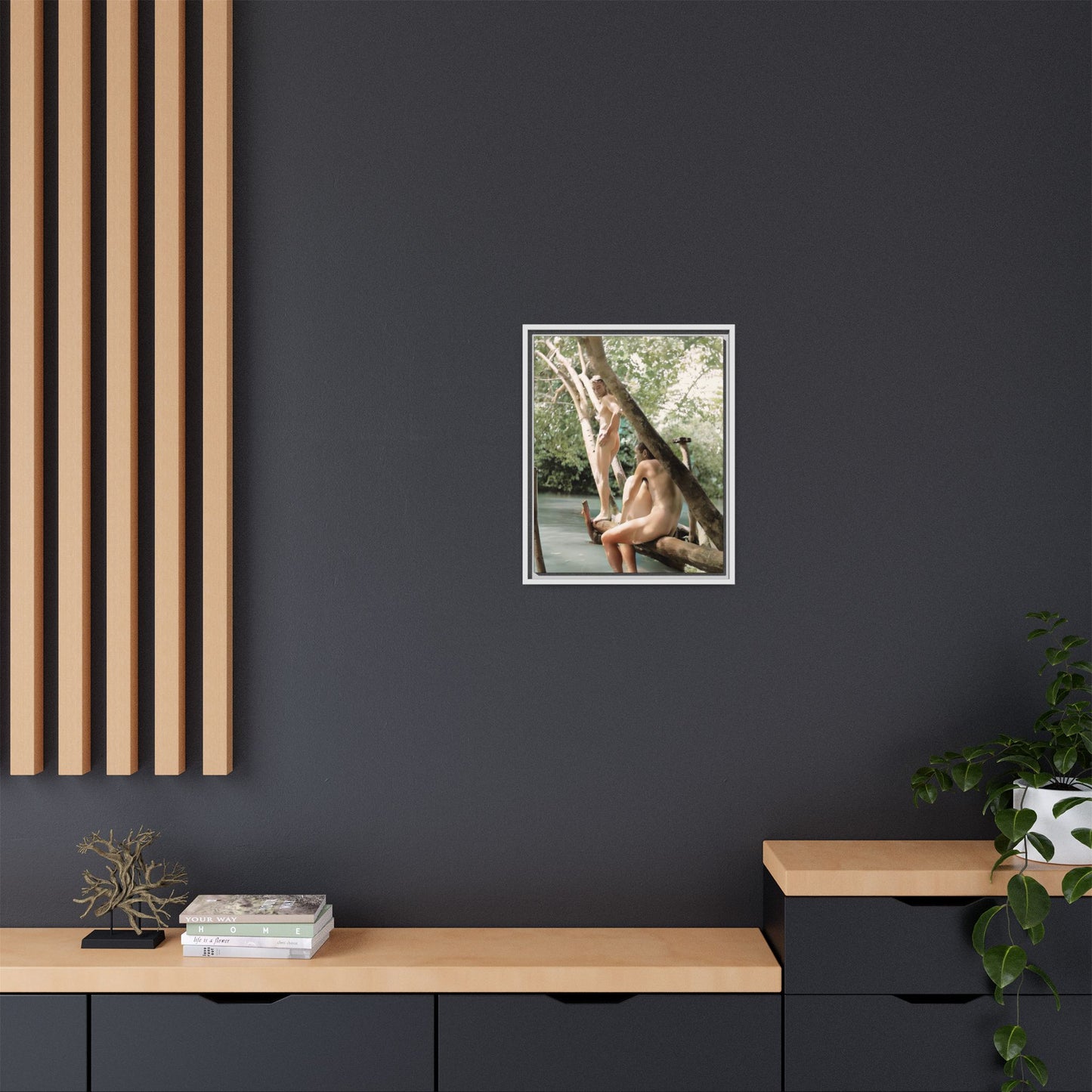 nager 028 | Framed Vintage Photo - Matte Canvas