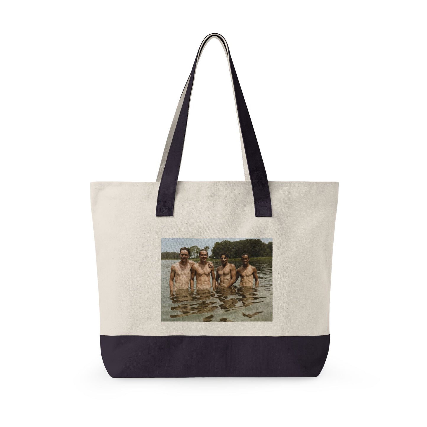 Beach Day Zippered Canvas Tote | Nager 001