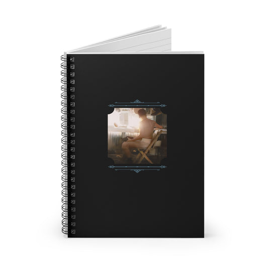 Vintage Photo - celibataire 022 | Spiral Notebook - Ruled Line
