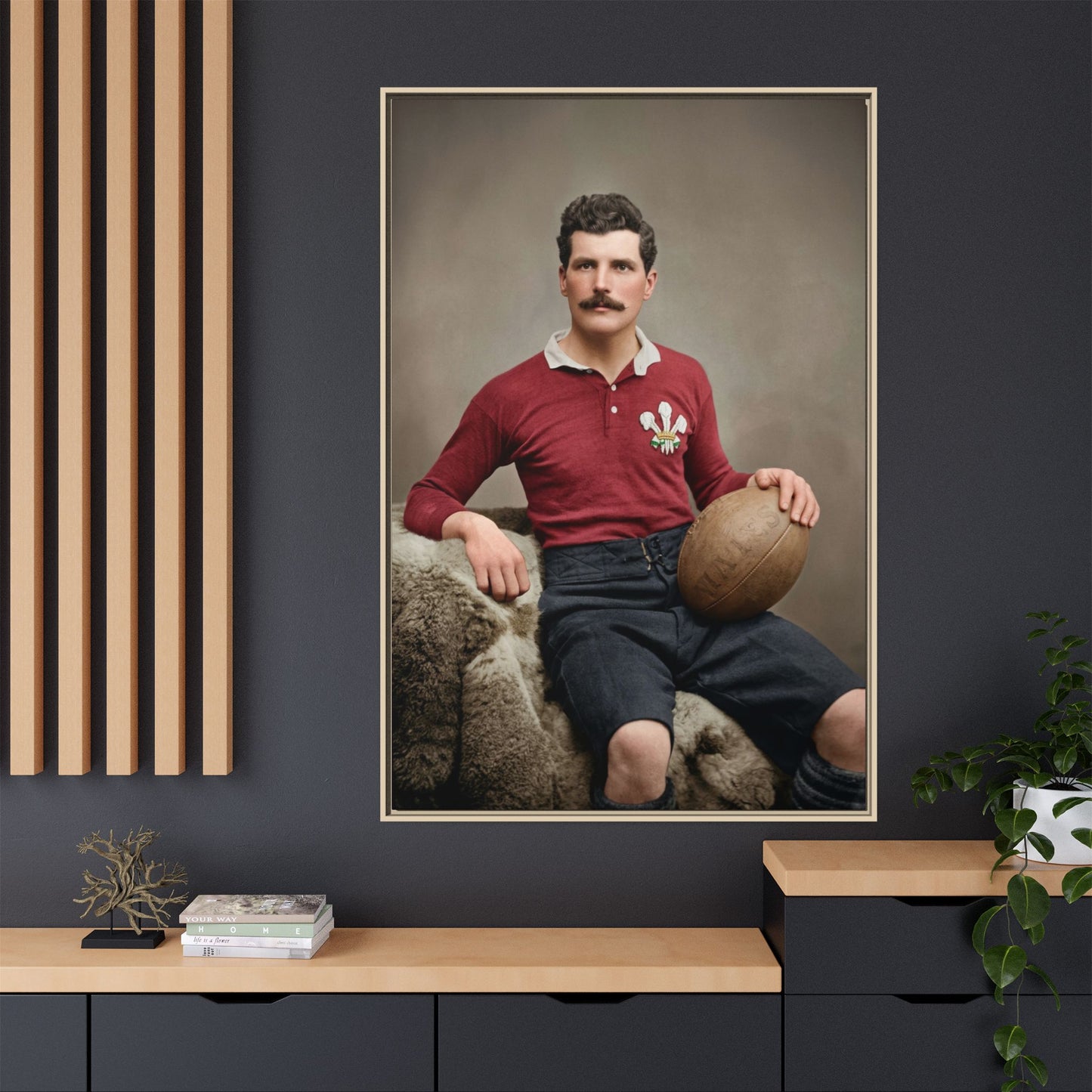 athlétisme 022 | Framed Vintage Photo - Matte Canvas